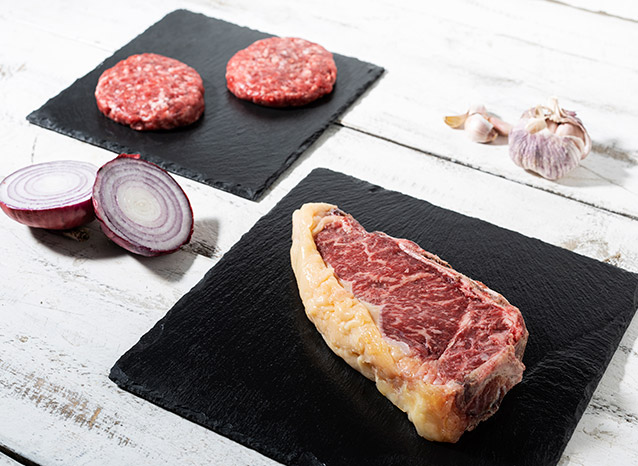 Lotes de carne seleccionada y madurada